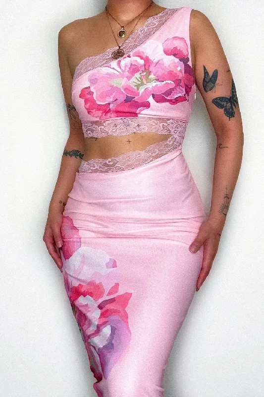 Printed Abstract Women Dress for a Modern and Artistic Appeal Serena Floral Maxi Dress