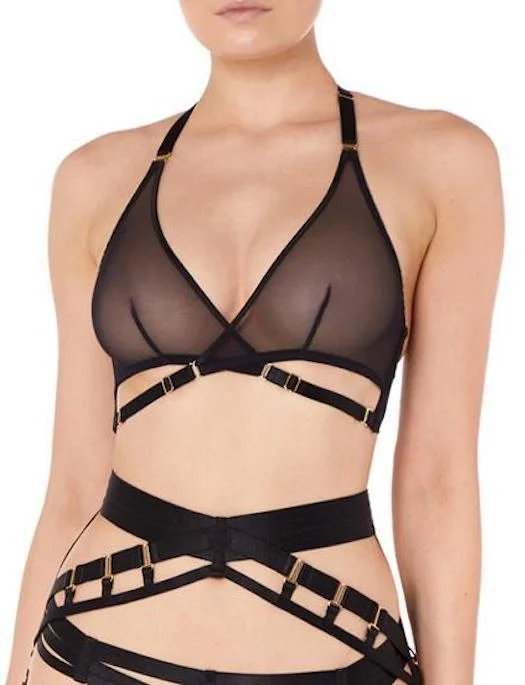 Women's bralettes with a soft, seamless styleWomen's bralettes with a soft, seamless styleBordelle Art Deco Mesh Wrap Bra, BLACK Women's bralettes with a soft, seamless styleWomen's bralettes with a soft, seamless styleBordelle Art Deco Mesh Wrap Bra, BLACK