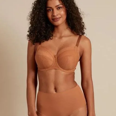 Women's bras with a lace overlayWomen's bras with a lace overlayFantasie Fusion UW Full Cup Bra in Cinnamon  FL3091