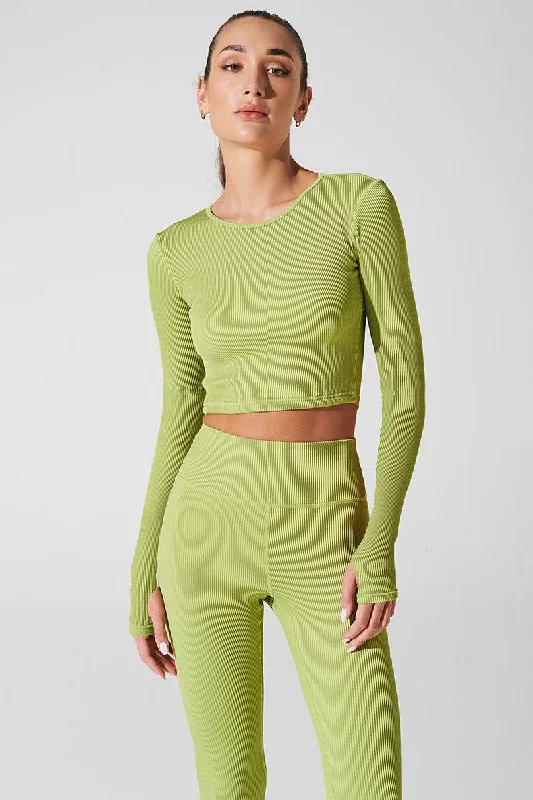 Women's bras using a bamboo fiber liningWomen's bras using a bamboo fiber liningFendy Long Sleeve Top - Green Smoke