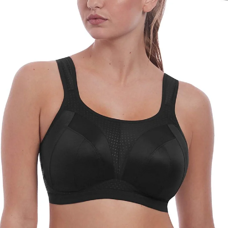 Bra with a high - cut cup for more coverage and support​ FREYA AC4014 DYNAMIC NON WIRED SPORTS BRA