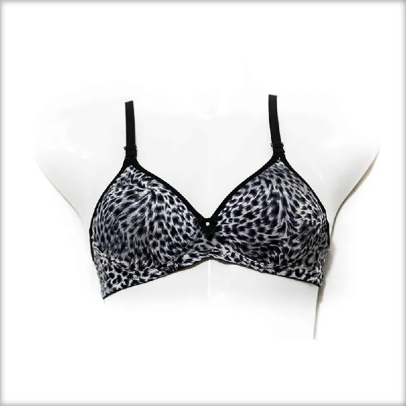 Women's bras made of soft cotton fabricWomen's bras made of soft cotton fabricGrey Tiger Print Single Padded Bra Women's bras made of soft cotton fabricWomen's bras made of soft cotton fabricGrey Tiger Print Single Padded Bra