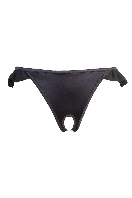 Women's bras featuring a microfiber materialWomen's bras featuring a microfiber materialLana Black Chiffon Frill Ouvert Brief Women's bras featuring a microfiber materialWomen's bras featuring a microfiber materialLana Black Chiffon Frill Ouvert Brief