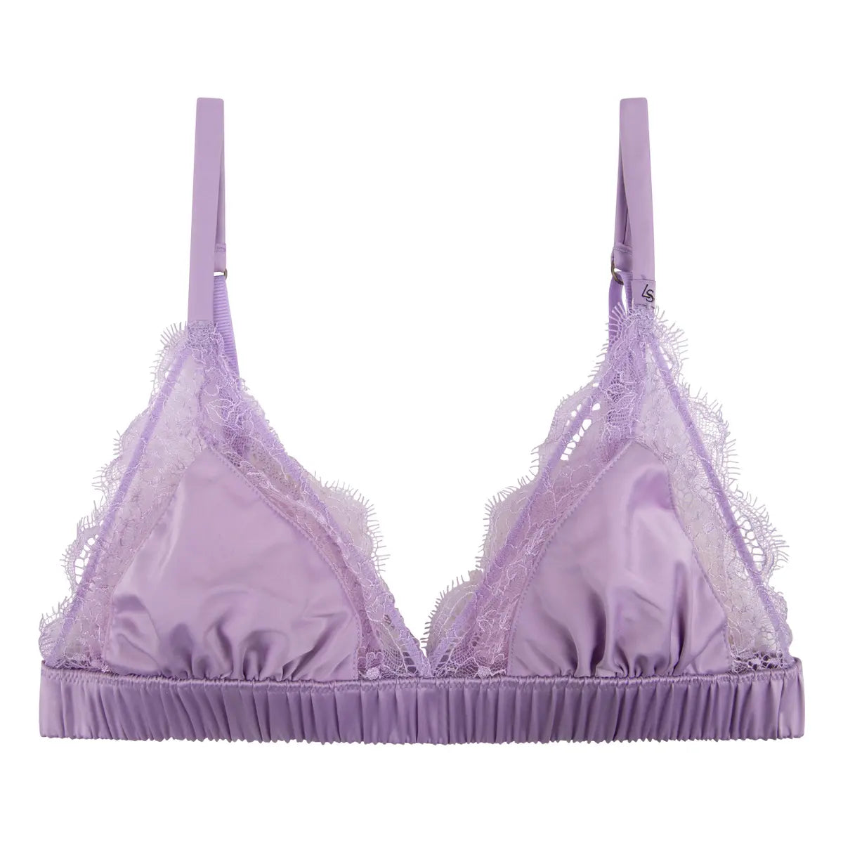Women's bras with a seamless constructionWomen's bras with a seamless constructionLove Stories - Love Lace Delicate Triangle  Bralette | Lilac