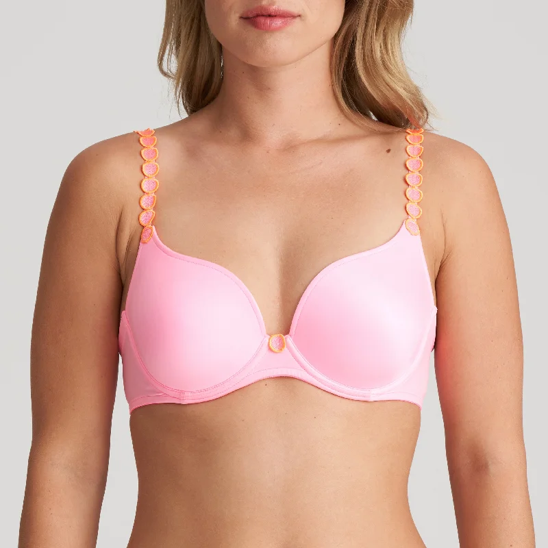 Women's striped brasWomen's striped brasMarie Jo L'Aventure Tom Padded Heart Shape T-Shirt Bra, HAPPY PINK Women's striped brasWomen's striped brasMarie Jo L'Aventure Tom Padded Heart Shape T-Shirt Bra, HAPPY PINK