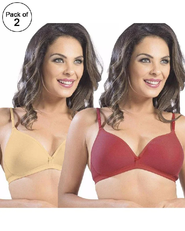 Women's bras with wide shoulder straps for supportWomen's bras with wide shoulder straps for supportPack of 2 - Sonari Omania Bra - Non Padded Non Wired - Imported Bra - Random Colors Women's bras with wide shoulder straps for supportWomen's bras with wide shoulder straps for supportPack of 2 - Sonari Omania Bra - Non Padded Non Wired - Imported Bra - Random Colors
