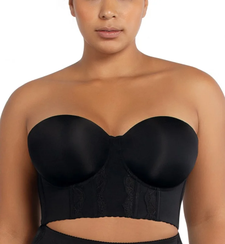 Bra with side - support panels to prevent spillage Parfait Elissa Molded Underwire Midi Bustier (P50116) - Black Bra with side - support panels to prevent spillage Parfait Elissa Molded Underwire Midi Bustier (P50116) - Black