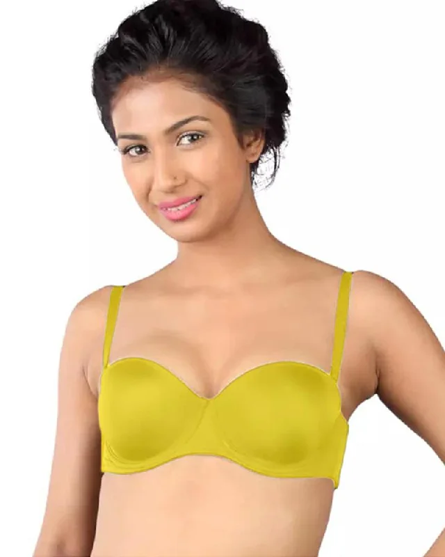 Women's polka - dot brasWomen's polka - dot brasPushup Bridal Bra - Yellow - Single Padded Underwired Bra Women's polka - dot brasWomen's polka - dot brasPushup Bridal Bra - Yellow - Single Padded Underwired Bra