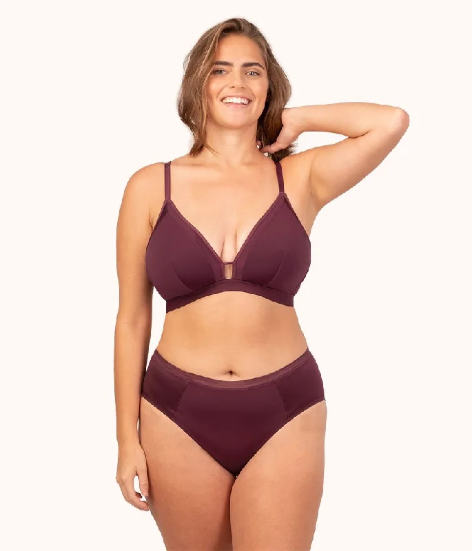 Women's bras with a cotton - polyester blendWomen's bras with a cotton - polyester blendThe Luxe Trim Busty Bralette: Plum Women's bras with a cotton - polyester blendWomen's bras with a cotton - polyester blendThe Luxe Trim Busty Bralette: Plum