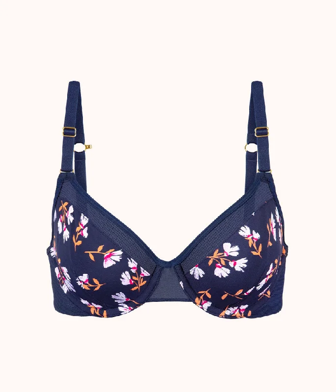 Women's bras with a cooling fabricWomen's bras with a cooling fabricThe Unlined Balconette Bra: Navy Daisy Women's bras with a cooling fabricWomen's bras with a cooling fabricThe Unlined Balconette Bra: Navy Daisy