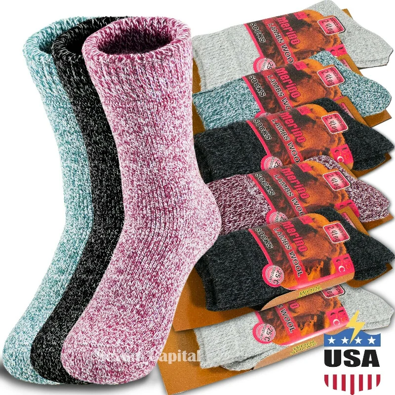 Women's cashmere - blend socks for extra softness3 Pairs Women's Winter Warm Thermal Lambs Wool Merino Heavy Duty Boot Socks 9-11 Women's cashmere - blend socks for extra softness3 Pairs Women's Winter Warm Thermal Lambs Wool Merino Heavy Duty Boot Socks 9-11
