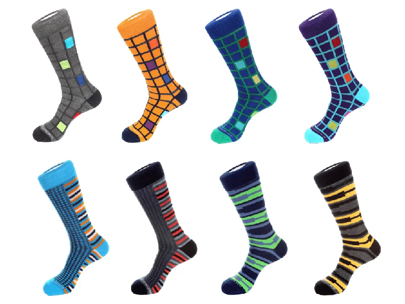 Women's leather - look socks for an edgy style8 Pair Combo Pack # 21 Socks