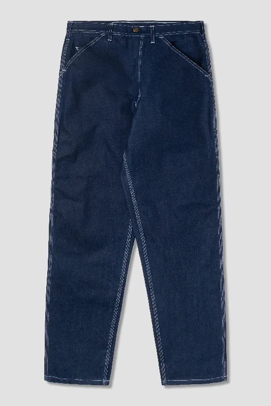 Women's pants with reflective strips Acid - wash women jeans with a retro finish 80s Painter Pant (Indigo Denim)