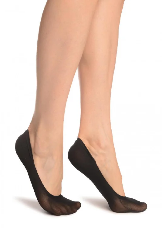 Women's wool - rich socks for winter warmthBlack Opaque Footies 40 Den