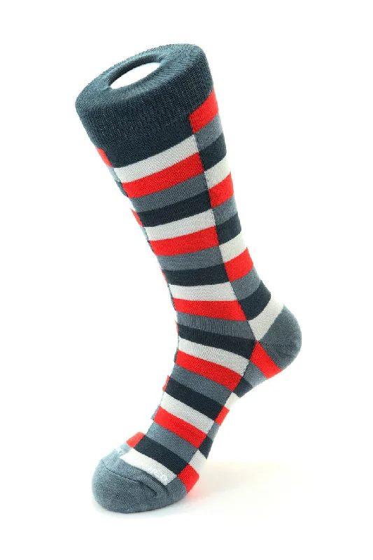 Women's ribbed knee - high socks for a classic lookBox Plaid Sock
