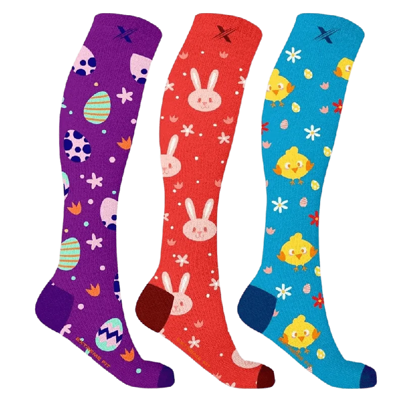 Women's cashmere - blend socks for extra softnessBunny & Chicks Knee-High Socks (3-Pairs) Women's cashmere - blend socks for extra softnessBunny & Chicks Knee-High Socks (3-Pairs)
