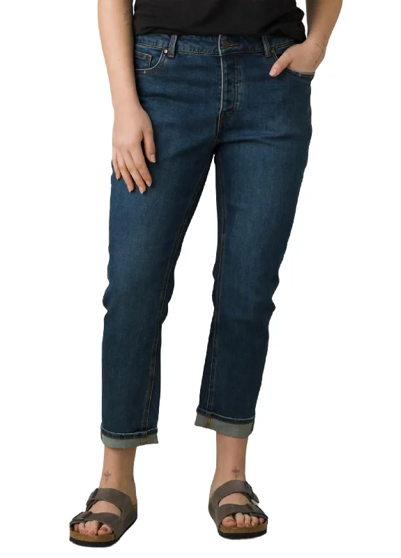 Women's checked casual pants Skinny women jeans with a form - fitting design Buxton Jean In True Blue