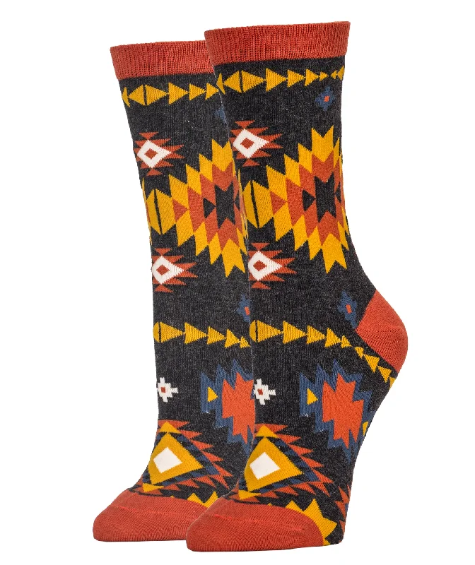 Women's moisture - wicking socks for sportsChamomile Twist