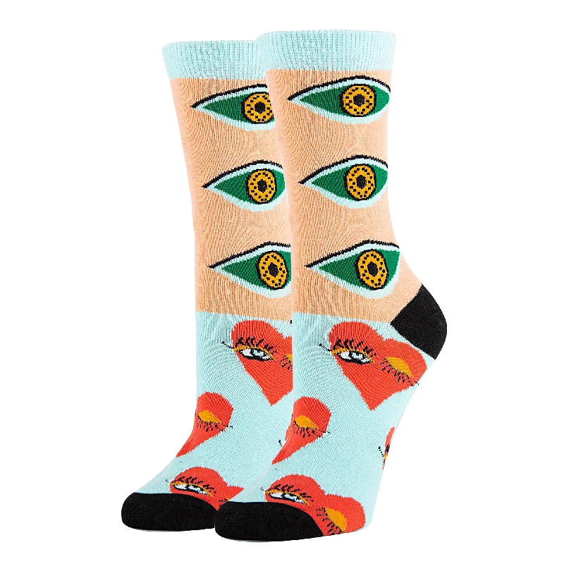 Women's silk - lined socks for a luxurious feelEYE Love It Socks