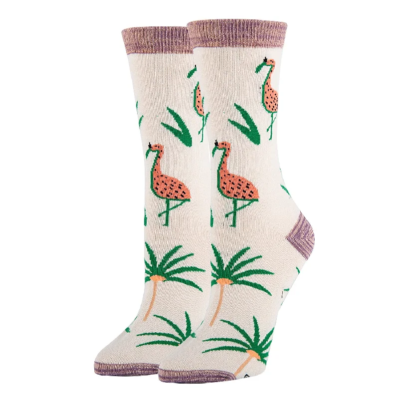 Women's satin - trimmed socks for a touch of eleganceFlaminco Vibes Socks