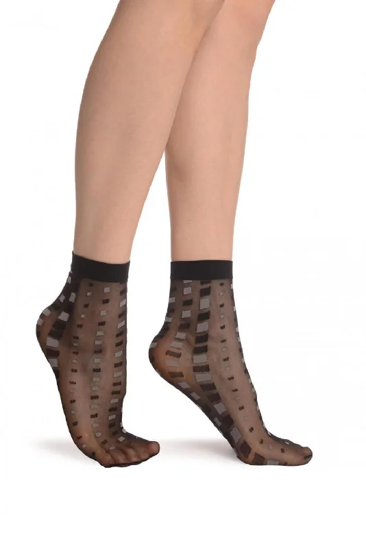 Women's compression socks for improved circulationGrey Mosaic On Black 20 Den Socks Ankle High Women's compression socks for improved circulationGrey Mosaic On Black 20 Den Socks Ankle High