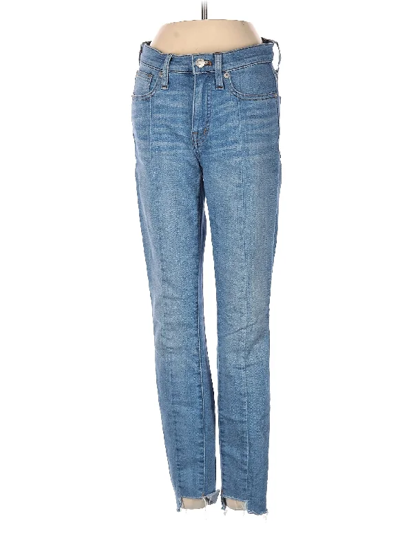Women's pants for music festivals Ripped women jeans for a rebellious and fashion - forward style High-Rise Straight-leg Jeans in Light Wash