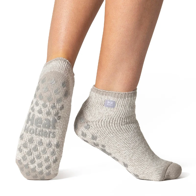 Women's thigh - high socks in a fishnet patternLadies Original Iris Ankle Slipper Socks - Light Grey Women's thigh - high socks in a fishnet patternLadies Original Iris Ankle Slipper Socks - Light Grey