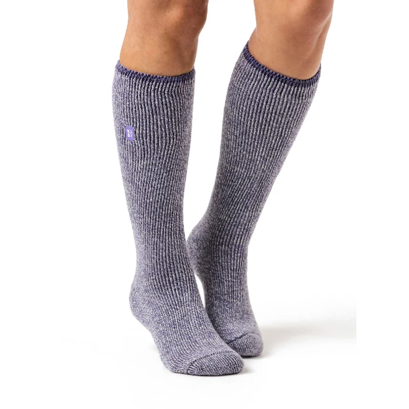Women's spandex - infused socks for stretchLadies Original Outdoors Long Merino Wool Blend Socks - Lilac Women's spandex - infused socks for stretchLadies Original Outdoors Long Merino Wool Blend Socks - Lilac