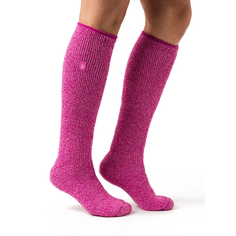 Women's wool - rich socks for winter warmthLadies Original Outdoors Long Merino Wool Blend Socks - Pink Women's wool - rich socks for winter warmthLadies Original Outdoors Long Merino Wool Blend Socks - Pink