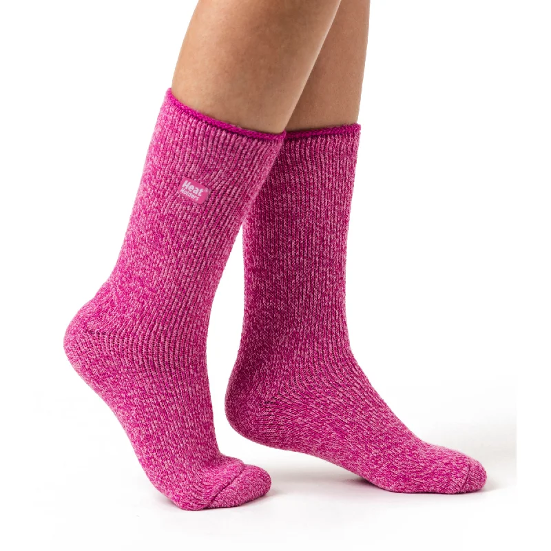 Women's ankle socks with a frilly edgeLadies Original Outdoors Merino Wool Blend Socks - Pink