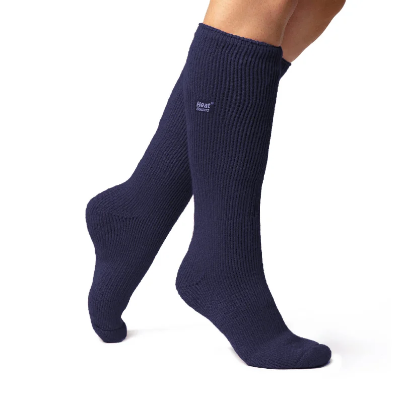 Women's spandex - infused socks for stretchLadies Original Long Leg Socks - Indigo
