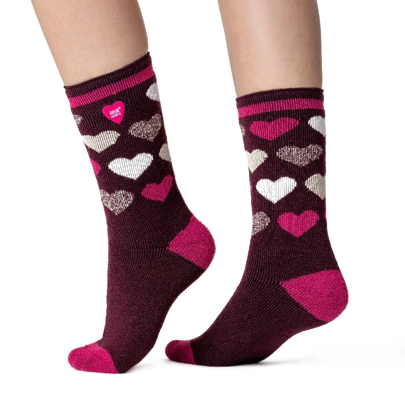 Women's ankle socks with a frilly edgeLadies Lite Dunham Jacquard Socks - Pink Hearts Women's ankle socks with a frilly edgeLadies Lite Dunham Jacquard Socks - Pink Hearts