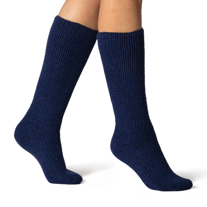 Women's hypoallergenic socks for sensitive skinLadies Original Long Wool Socks - Indigo Women's hypoallergenic socks for sensitive skinLadies Original Long Wool Socks - Indigo