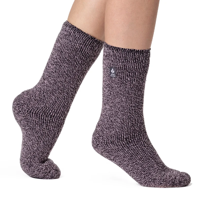 Women's leather - look socks for an edgy styleLadies Original Outdoors Merino Wool Blend Socks - Dusky Pink & Grey Women's leather - look socks for an edgy styleLadies Original Outdoors Merino Wool Blend Socks - Dusky Pink & Grey
