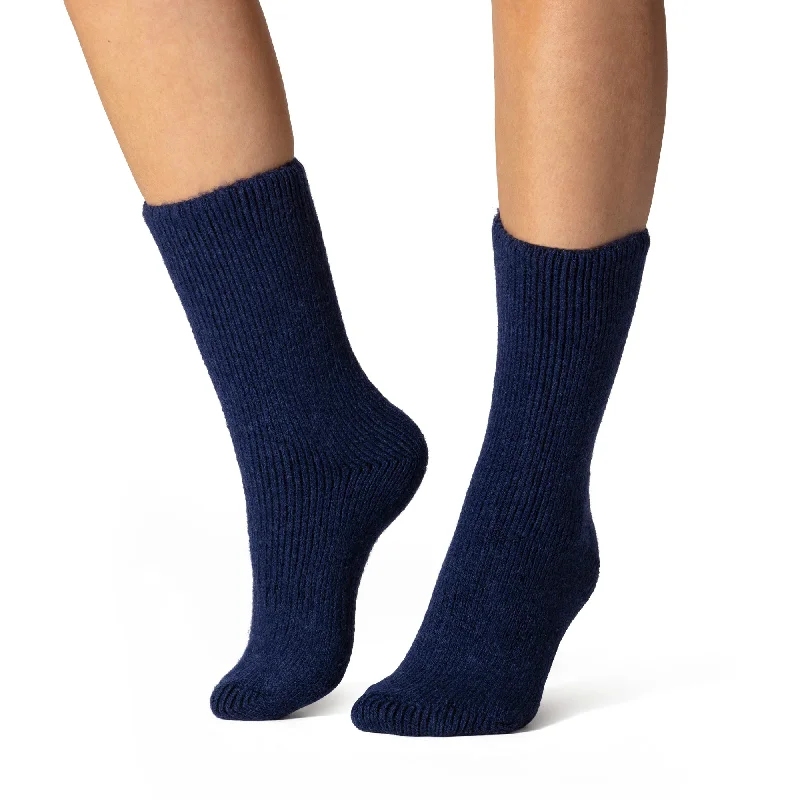 Women's cotton blend socks for breathabilityLadies Original Wool Socks - Indigo