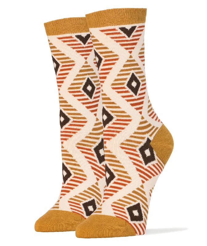 Women's thigh - high socks in a fishnet patternLet It Go