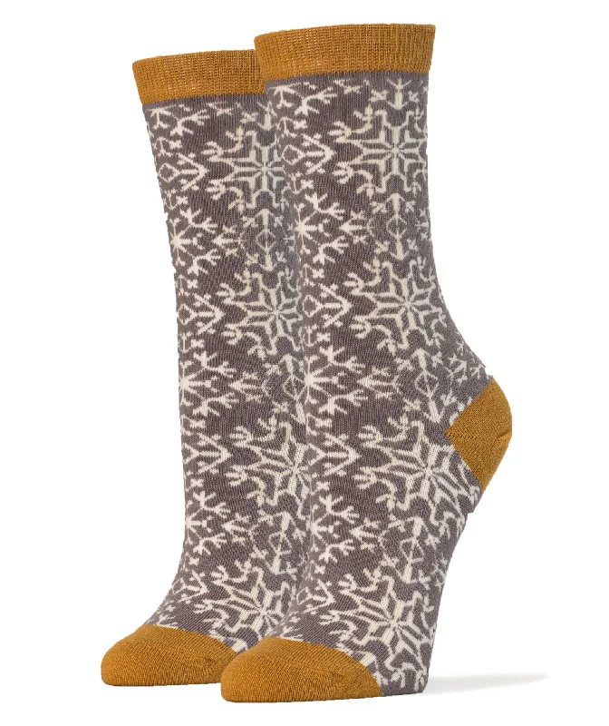 Women's microfiber socks for a lightweight optionLet it Snow