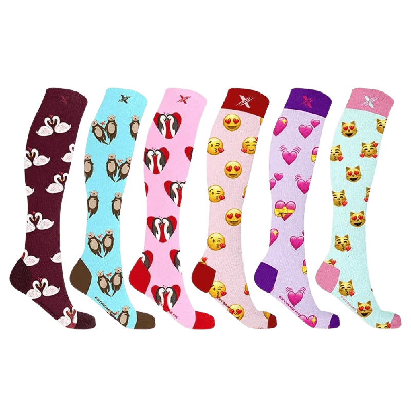 Women's anti - odor socks for long - day freshnessLovebirds Compression Socks (6-Pairs) Women's anti - odor socks for long - day freshnessLovebirds Compression Socks (6-Pairs)