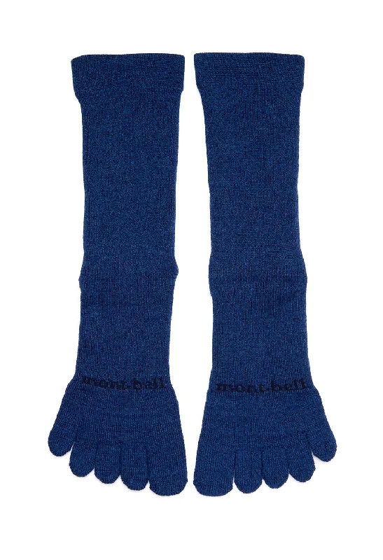 Women's bamboo fiber socks for eco - friendlinessMontbell Merino Wool Trekking 5 Toe Socks - Indigo Women's bamboo fiber socks for eco - friendlinessMontbell Merino Wool Trekking 5 Toe Socks - Indigo