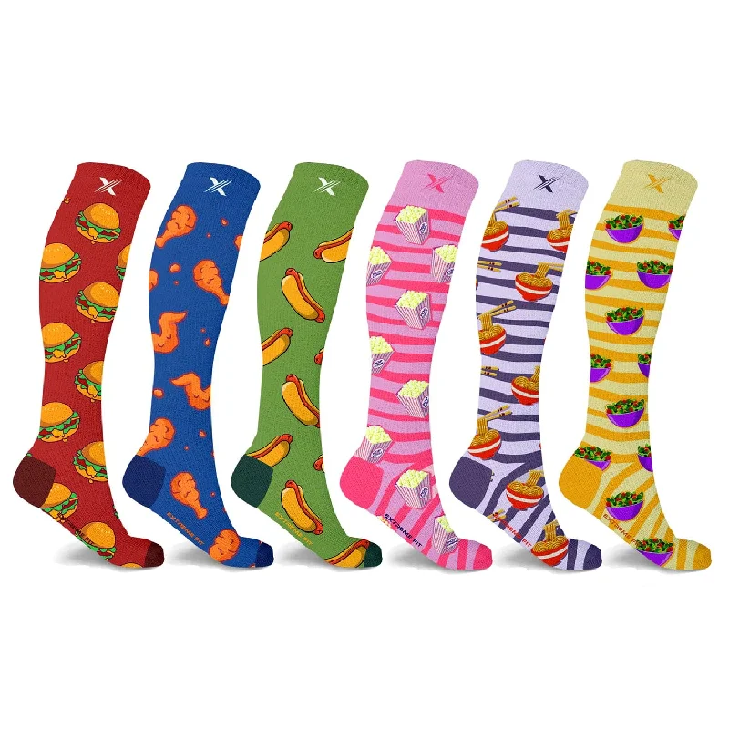 Women's nylon - reinforced socks for durabilityNovelty Collection Socks (6-Pairs)