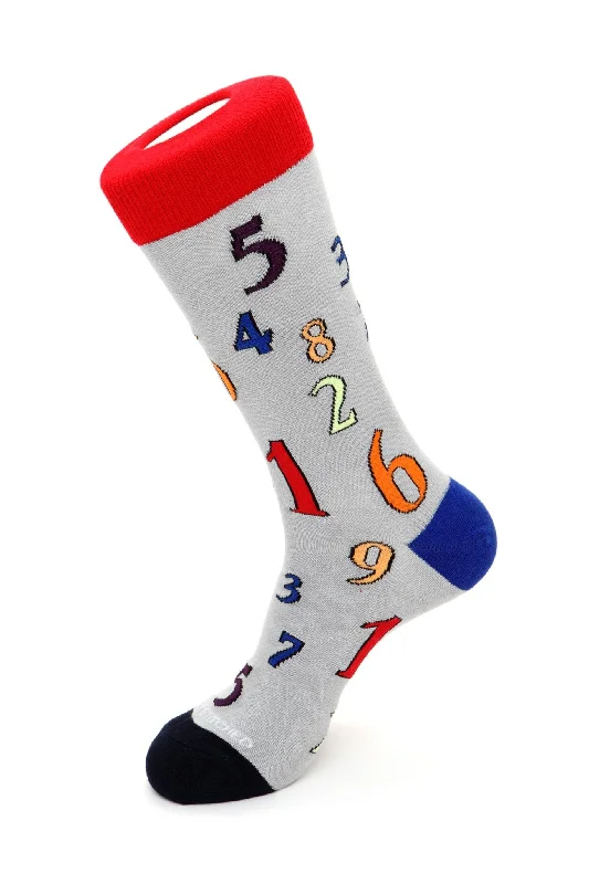 Women's satin - trimmed socks for a touch of eleganceNumbers Sock