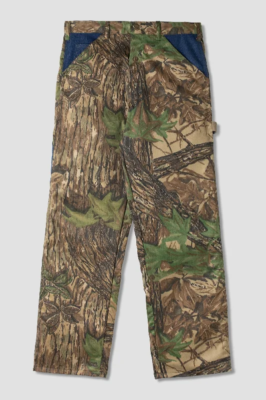 Women's button - fly jeans pants Wide - leg women jeans for a modern and relaxed vibe OG Painter Pant (Real Tree Camo/Denim) Women's button - fly jeans pants Wide - leg women jeans for a modern and relaxed vibe OG Painter Pant (Real Tree Camo/Denim)