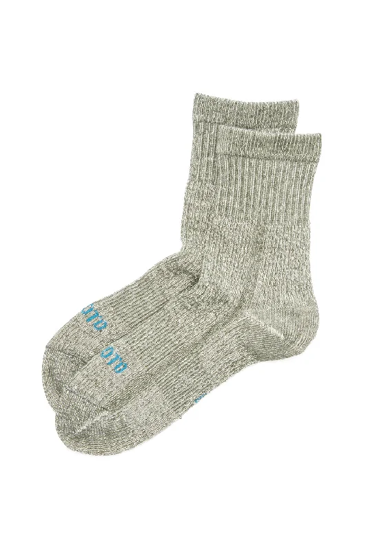 Women's cotton blend socks for breathabilityROTOTO Organic Cotton Double Face Mini Crew Socks - Olive Women's cotton blend socks for breathabilityROTOTO Organic Cotton Double Face Mini Crew Socks - Olive
