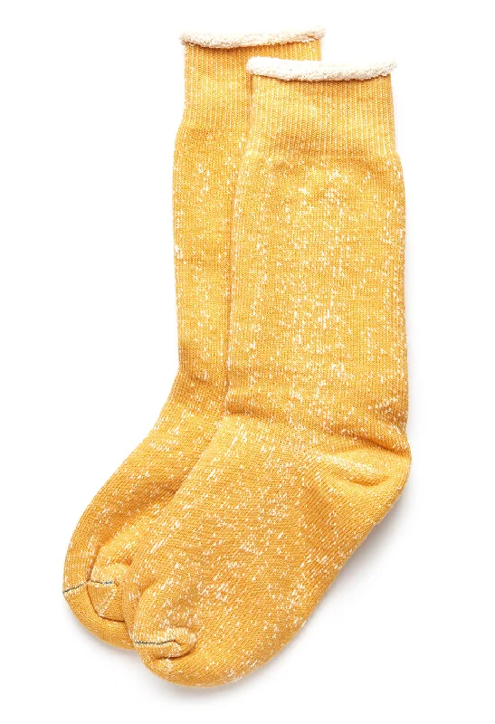 Women's wool - rich socks for winter warmthROTOTO Double Face Socks - Yellow