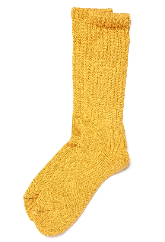 Women's bamboo fiber socks for eco - friendlinessROTOTO Loose Pile Socks - Yellow
