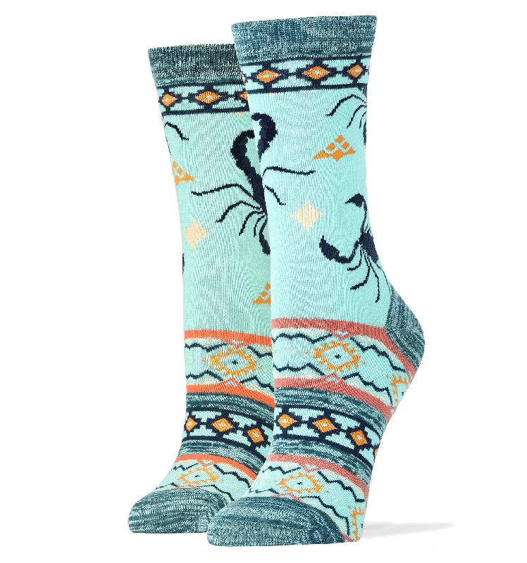 Women's microfiber socks for a lightweight optionScorpion Bite