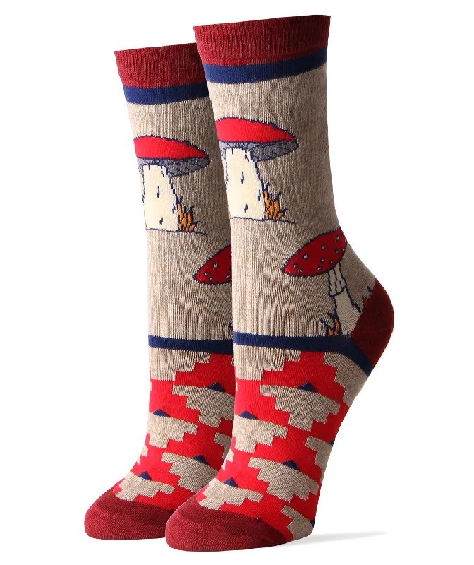 Women's quick - dry socks for water activitiesShrooms