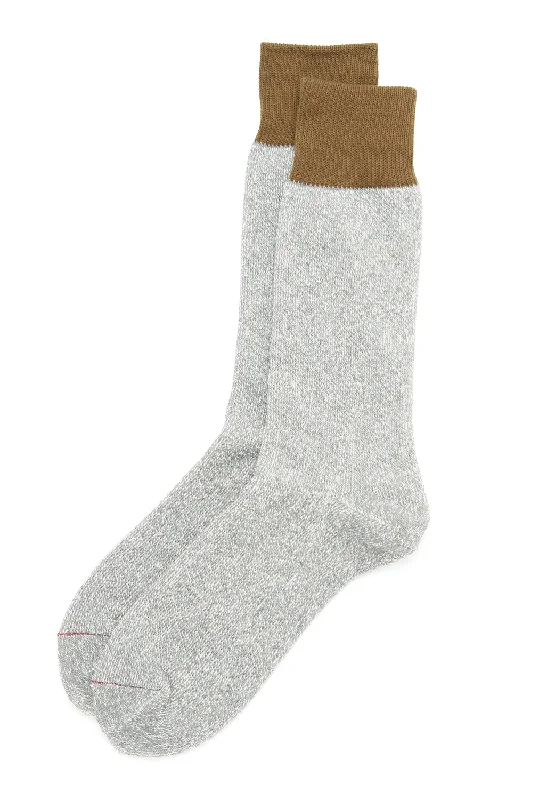 Women's arch - support socks for better comfortROTOTO Silk & Cotton Double Face Crew Socks - Olive / Gray Women's arch - support socks for better comfortROTOTO Silk & Cotton Double Face Crew Socks - Olive / Gray