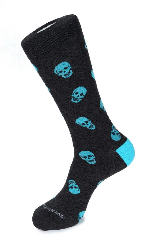 Dark Heather Grey, Hawaiian Blue