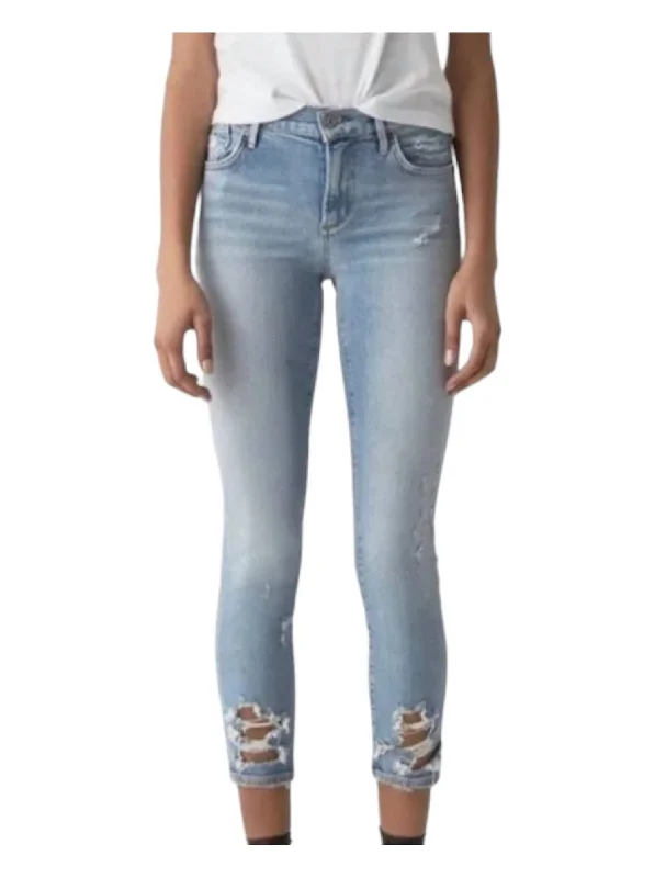 Women's unisex - style casual pants Ripped women jeans for a rebellious and fashion - forward style Sophie Mid Rise Ankle Jeans In Playback Women's unisex - style casual pants Ripped women jeans for a rebellious and fashion - forward style Sophie Mid Rise Ankle Jeans In Playback